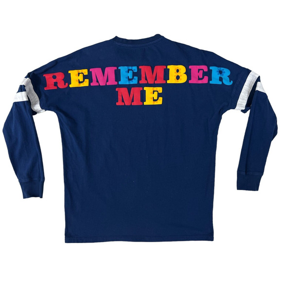 Disney Pixar Coco Navy Blue Remember Me Spirit Jersey Women Size XXS - Picture 2 of 6